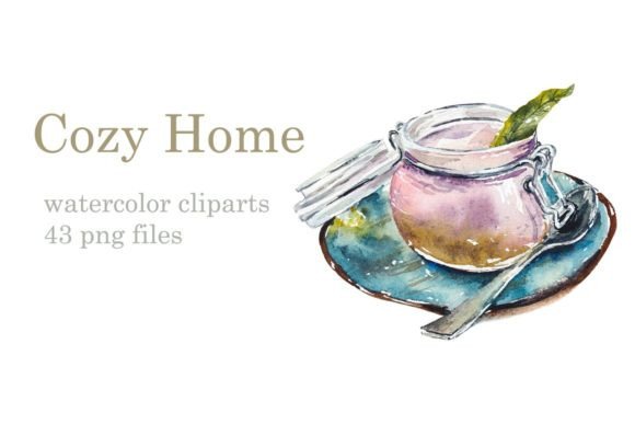 Download Watercolor Warm Cozy Home - Cozy home Collection